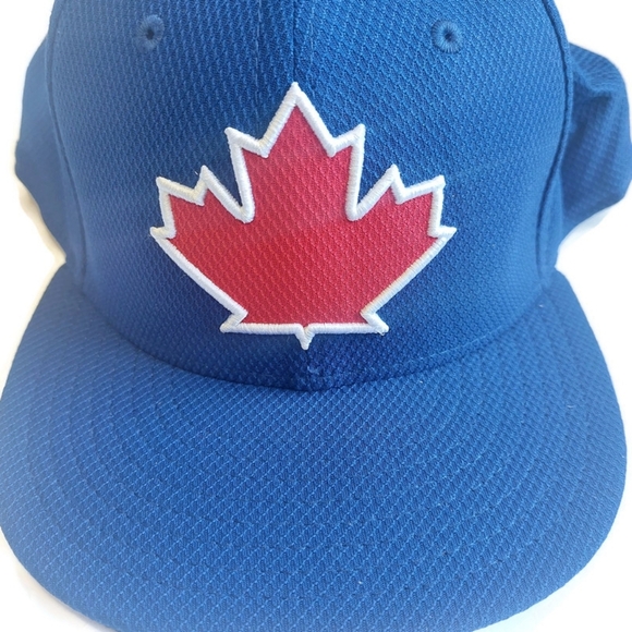 59Fifty New Era Size 8 3/8 Toronto Blue Jays Fitted Hat Performance Cap Blue - Picture 2 of 6